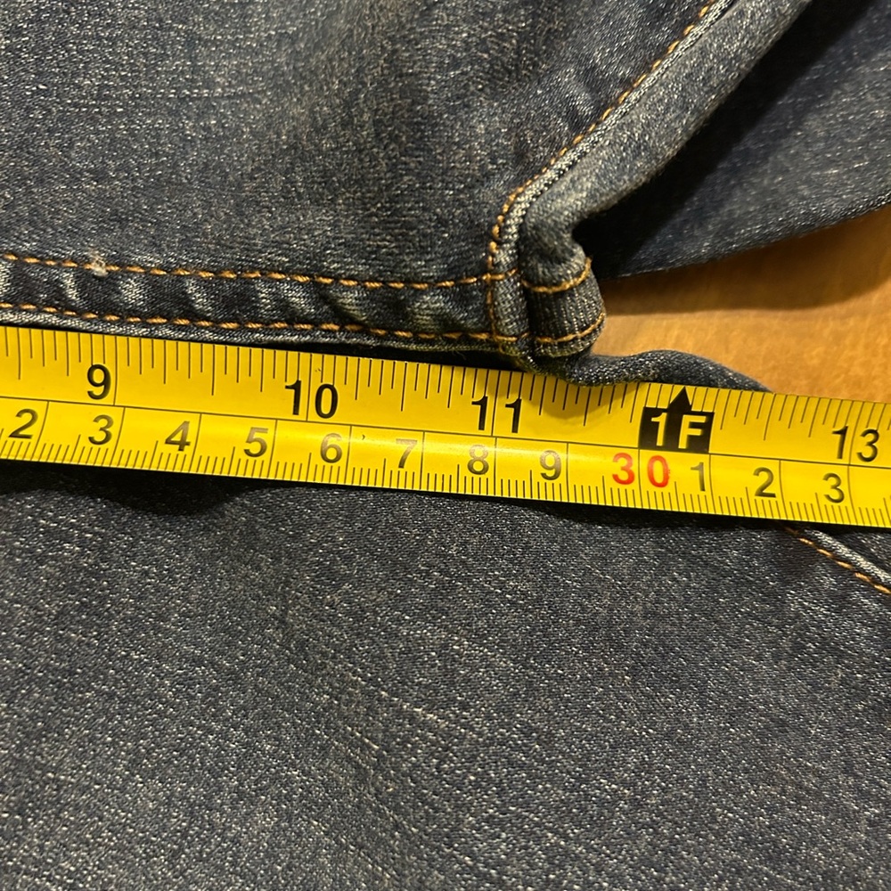 Free People High Rise Dark Wash Pull On Crop Flare Jeans 27
F - Picture 11 of 13